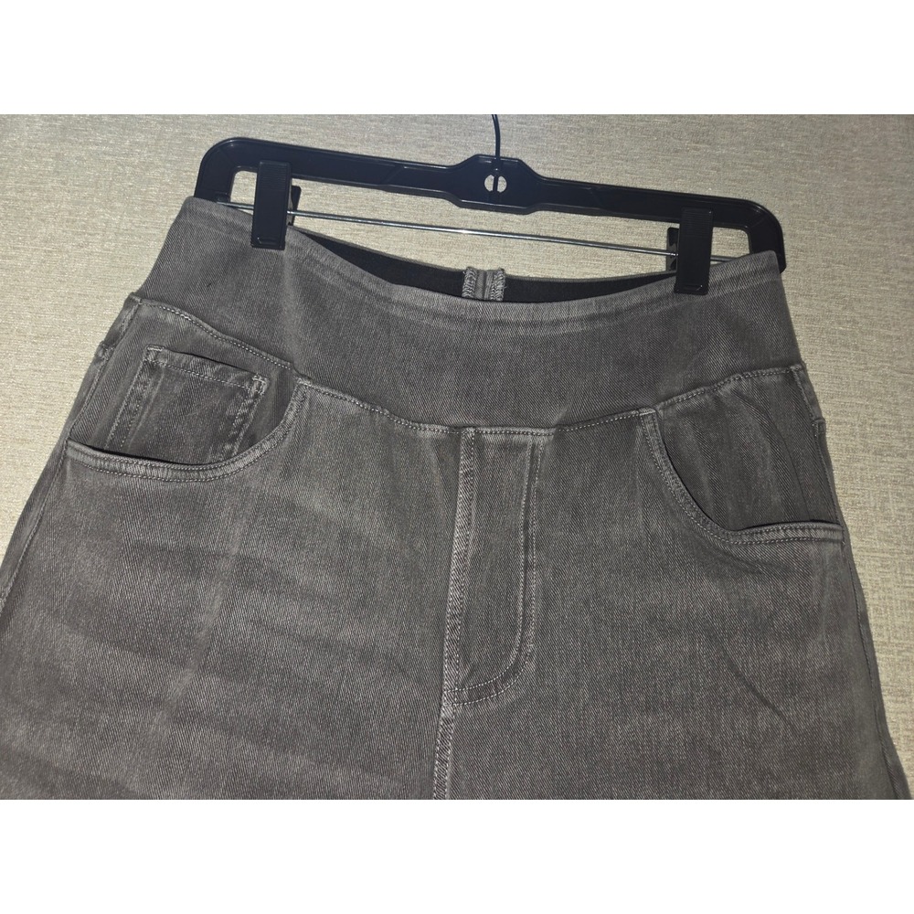 Halara Flex High Waisted Wide Leg Baggy Washed Grey Denim Pants Medium NWT - Picture 5 of 8